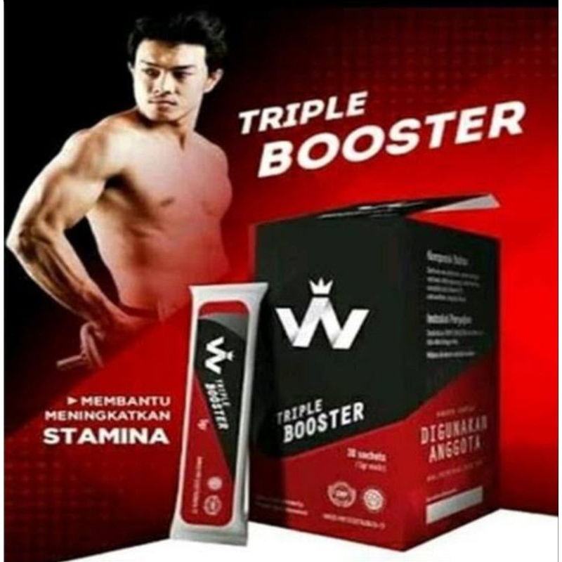 TRIPLE BOSTER ASLI ORIGINAL OBAT KUAT SERBUK BOOSTER HERBAL TAHAN LAMA
