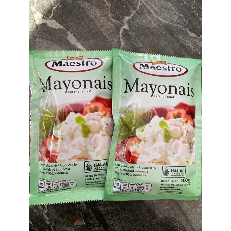 

Maestro Mayonais 100gr isi 3 pcs