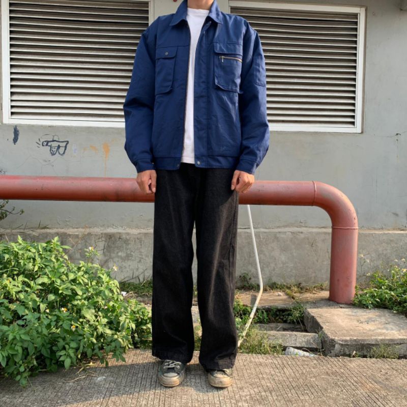 work jacket double pocket kurodaruma