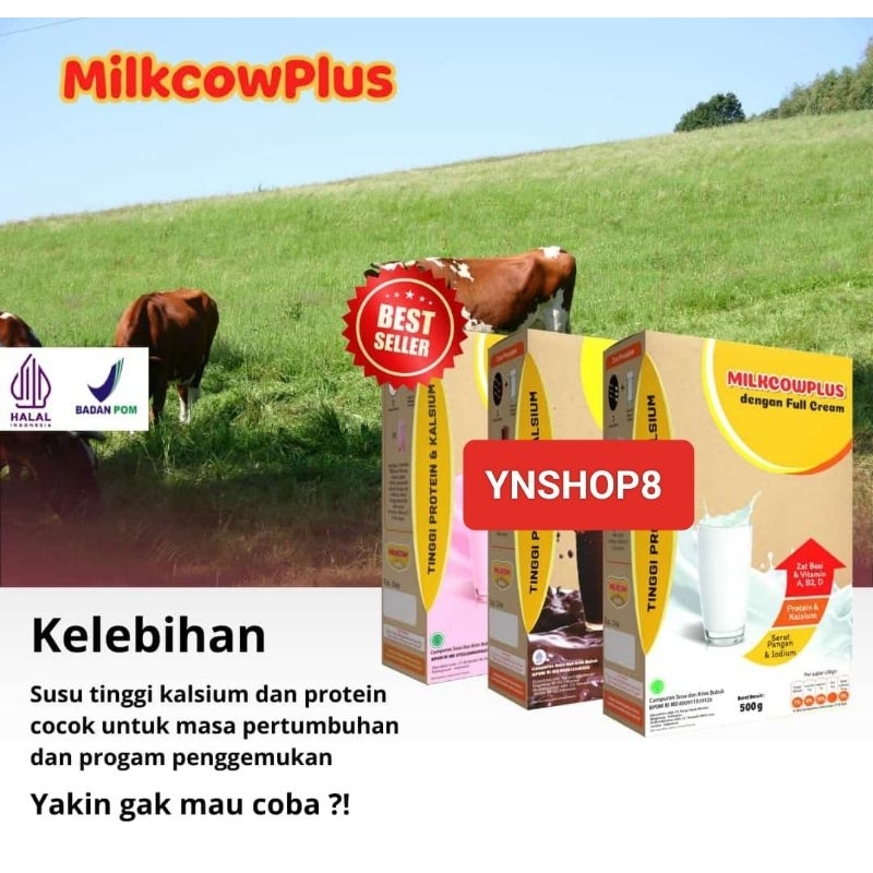 

Susu Milikcow Plus Peninggi Badan Dan Penggemuk Ampuh 500gr BPOM Bisa Semua Usia