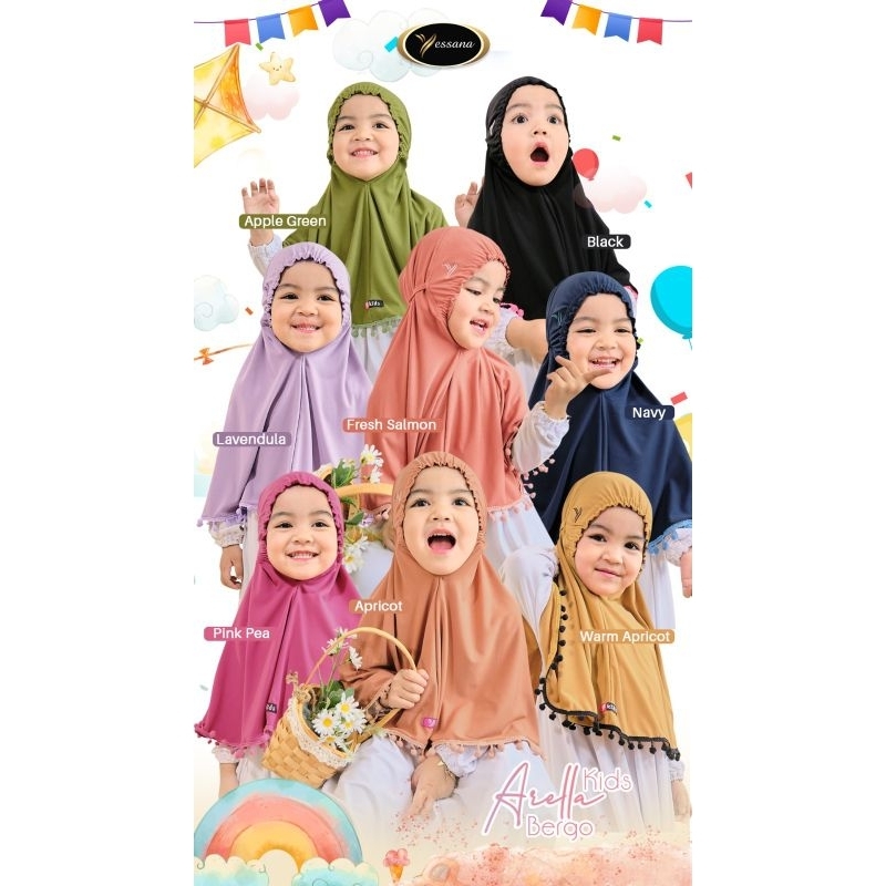 BERGO ANAK ARELLA KIDS BY YESSANA HIJAB