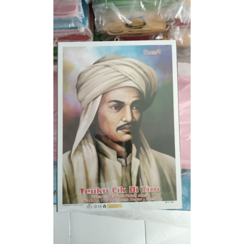 

Poster Bingkai Pahlawan Teuku Cik Ditiro
