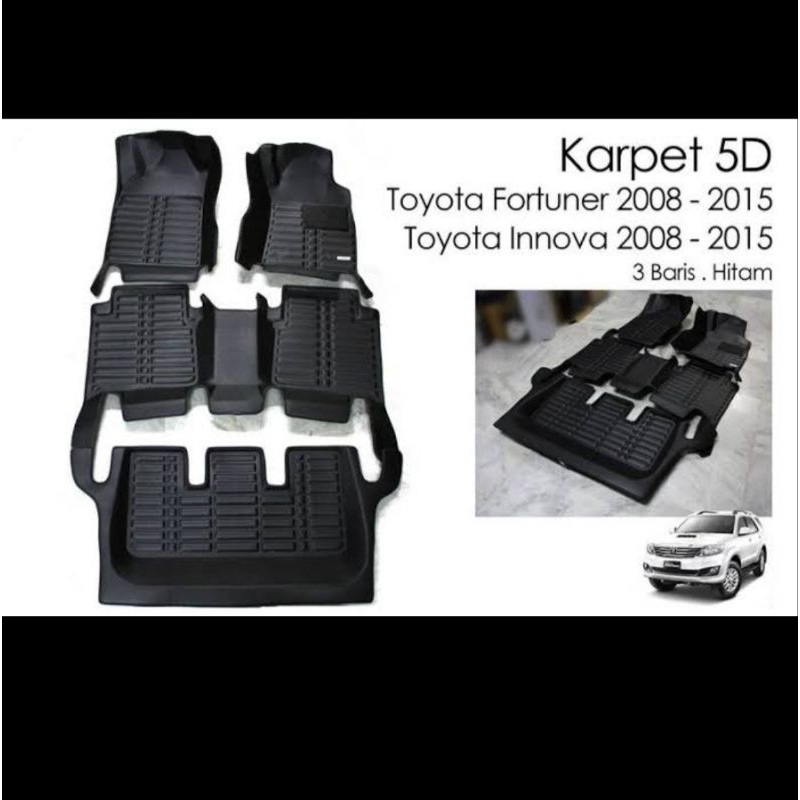 KARPET MOBIL 5D FORTUNER 2008-2015