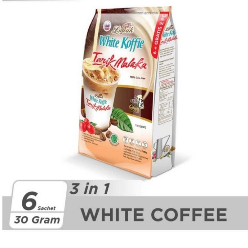 

Luwak white coffe tarik malaka isi 6 × 30 gram