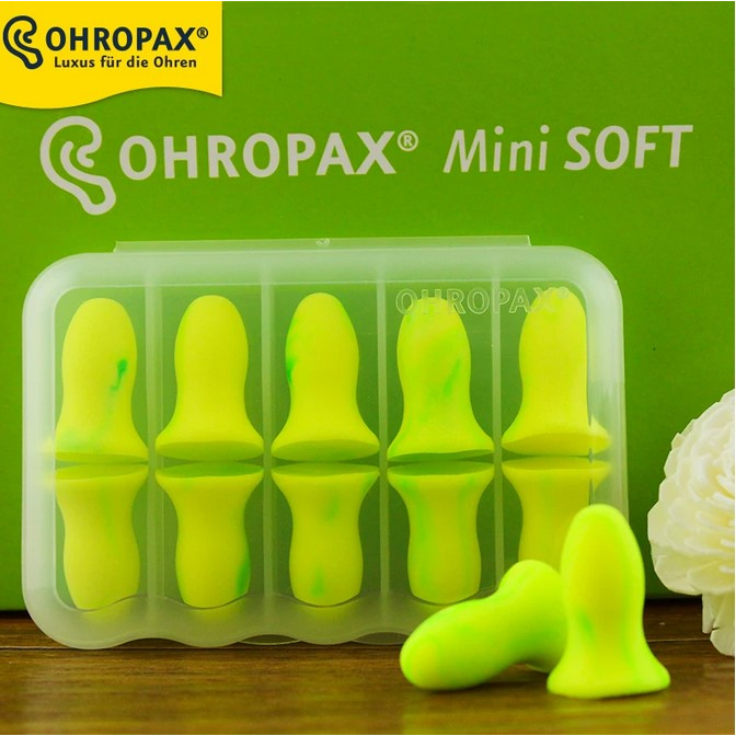 5pairs Ohropax Mini Soft Earplugs Washable Foam Ear Plugs Sleeping