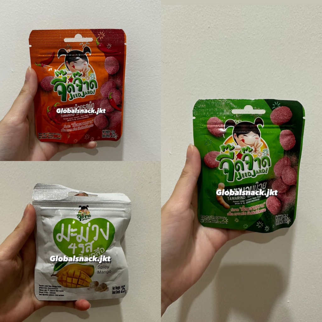 

JEEDJARD TAMARIN WITH PLUM / TAMARIND WITH SPICY PLUM / CHEWY SPICY MANGO - JEED JARD