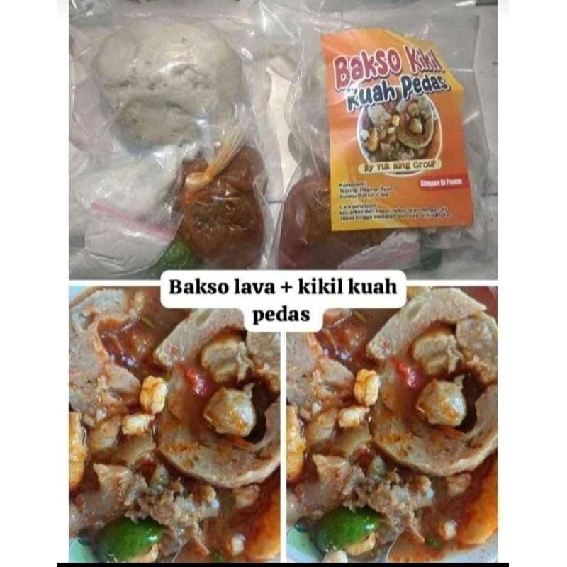 bakso jumbo lava kikil kuah pedas by yuk ning grup
