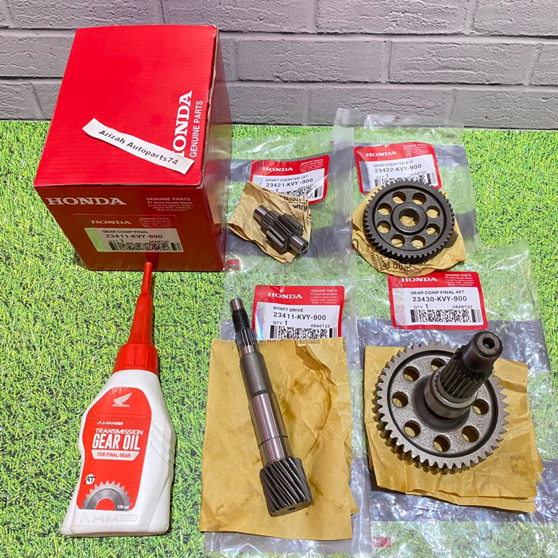 Gigi Rasi Gear Rasio Gardan+Oli Gardan KVY Honda Beat karbu Scoopy Karbu Vario 110 Karbu