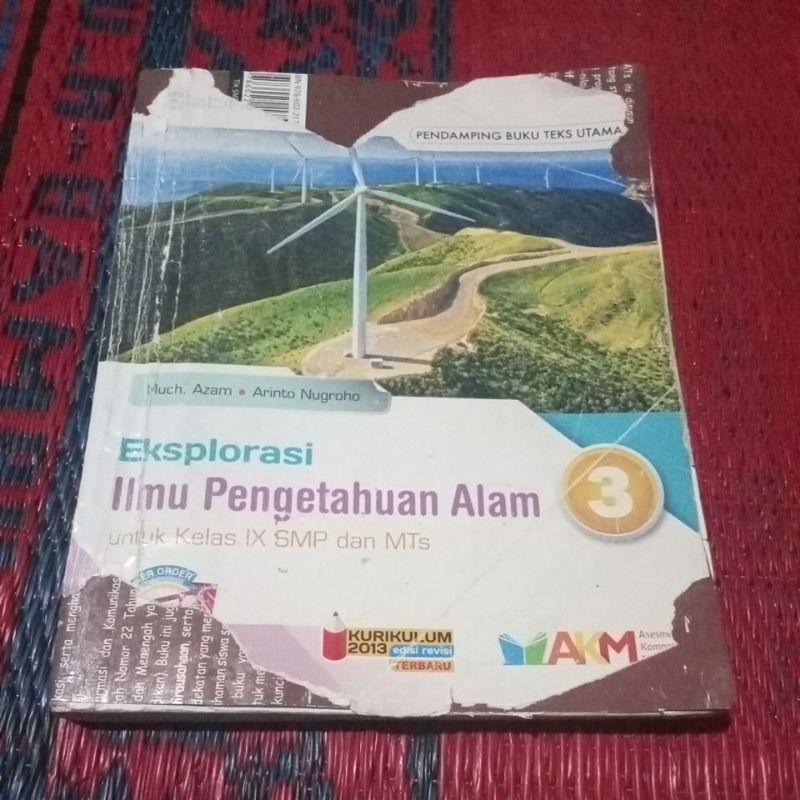 BUKU ORI EKSPLORASI IPA KELAS 3 SMP PENERBIT PLATINUM AKM
