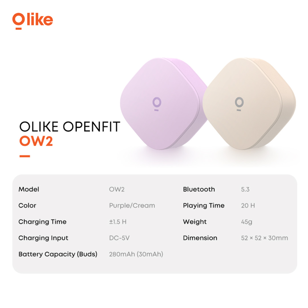 TERMURAH Olike Openfit OW2 Open Ear Air Conduction Earphone