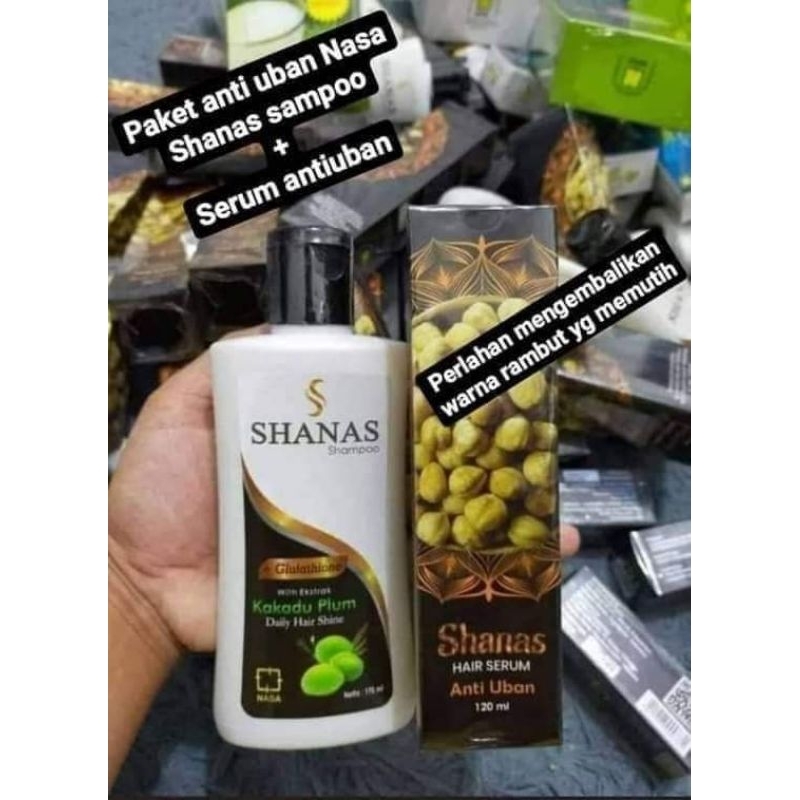 Shanas Hair Serum Anti Uban/Shanas Shampoo/Paket Uban Nasa