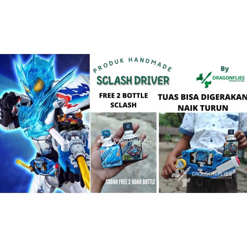 MAINAN DX SCLASH DRIVER KAMEN RIDER BUILD HANDMADE BAHAN BUSA HATI