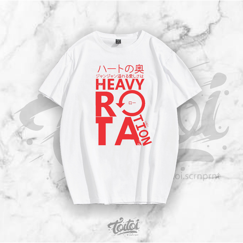 KAOS JKT48 HEAVY ROTATION,KAOS JKT48,COTTON COMBED 30S