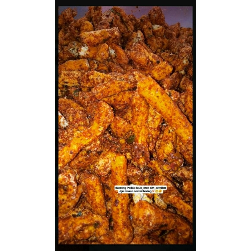 

BASRENG PEDAS DAUN JERUK AM_CEMILAN KEMASAN 250 GRAM