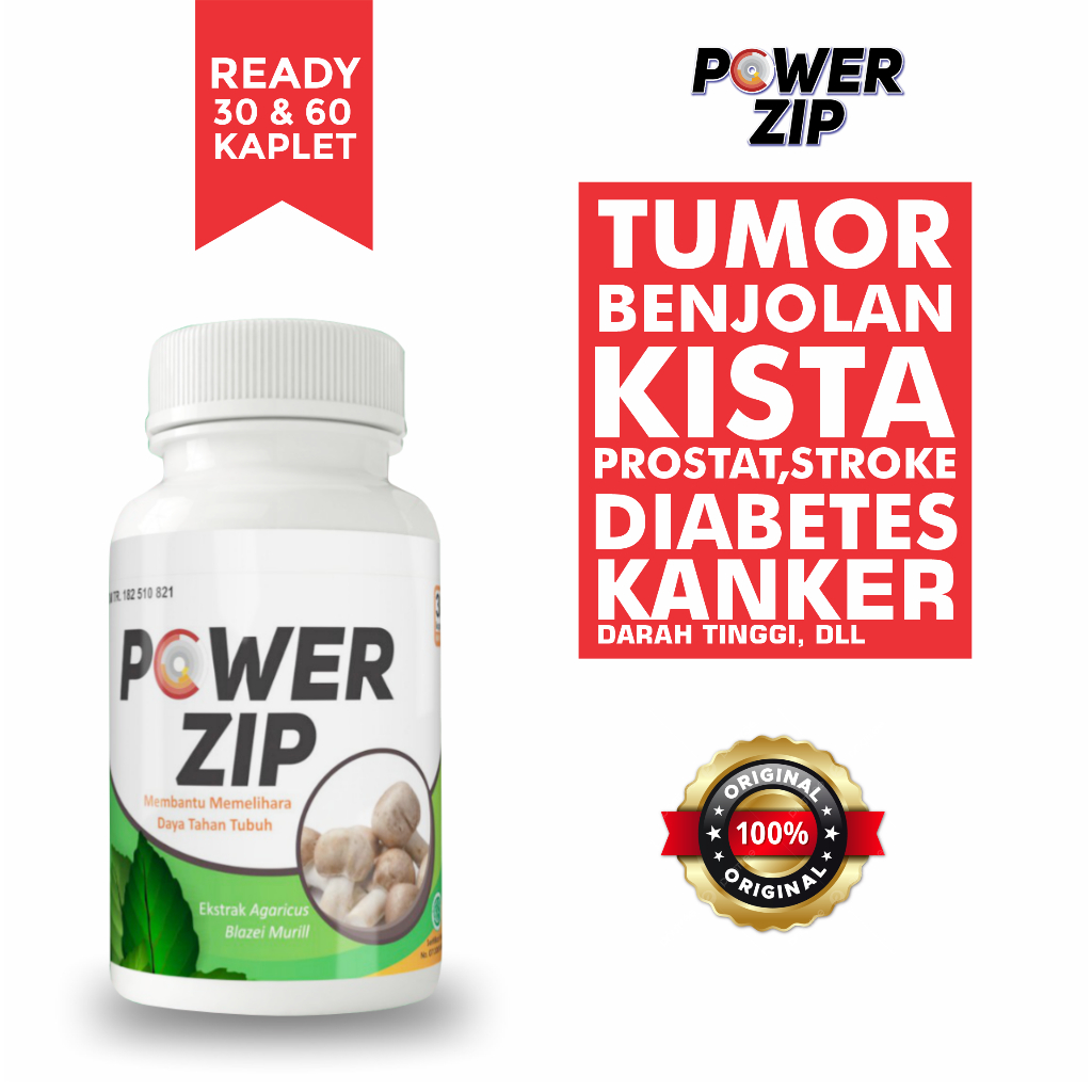 Power Zip Original isi 30 dan 60 Tablet Asli