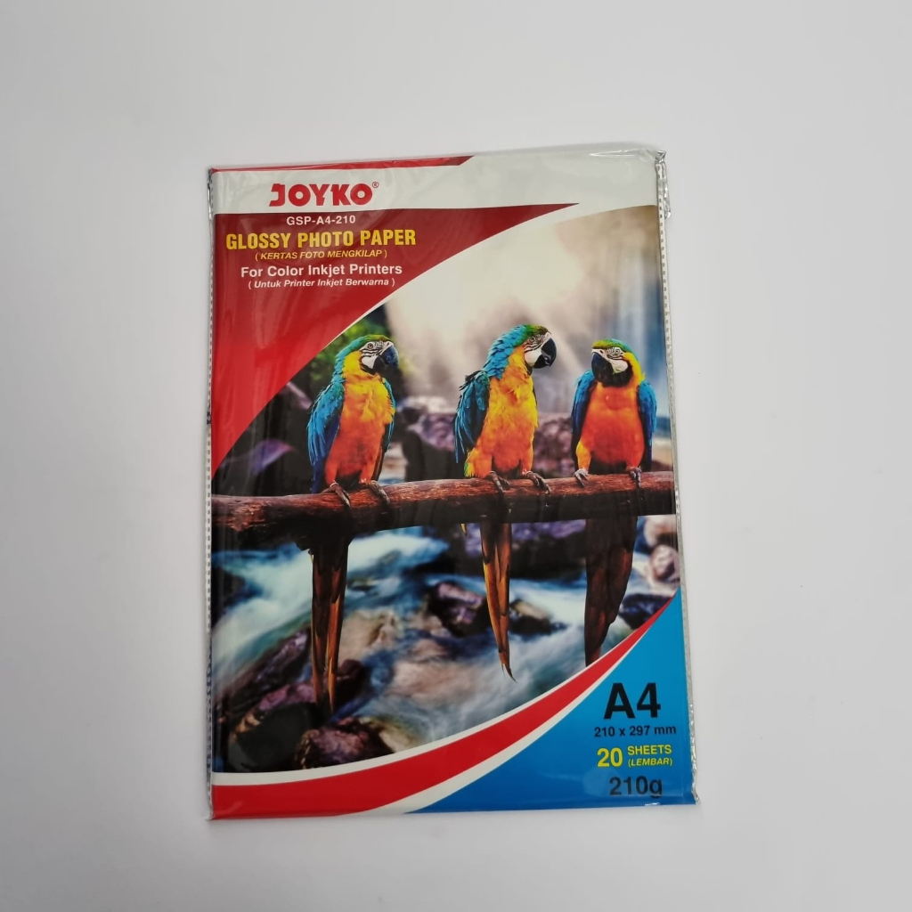 

Kertas Foto Glossy 210 gsm A4 isi 20 sheets
