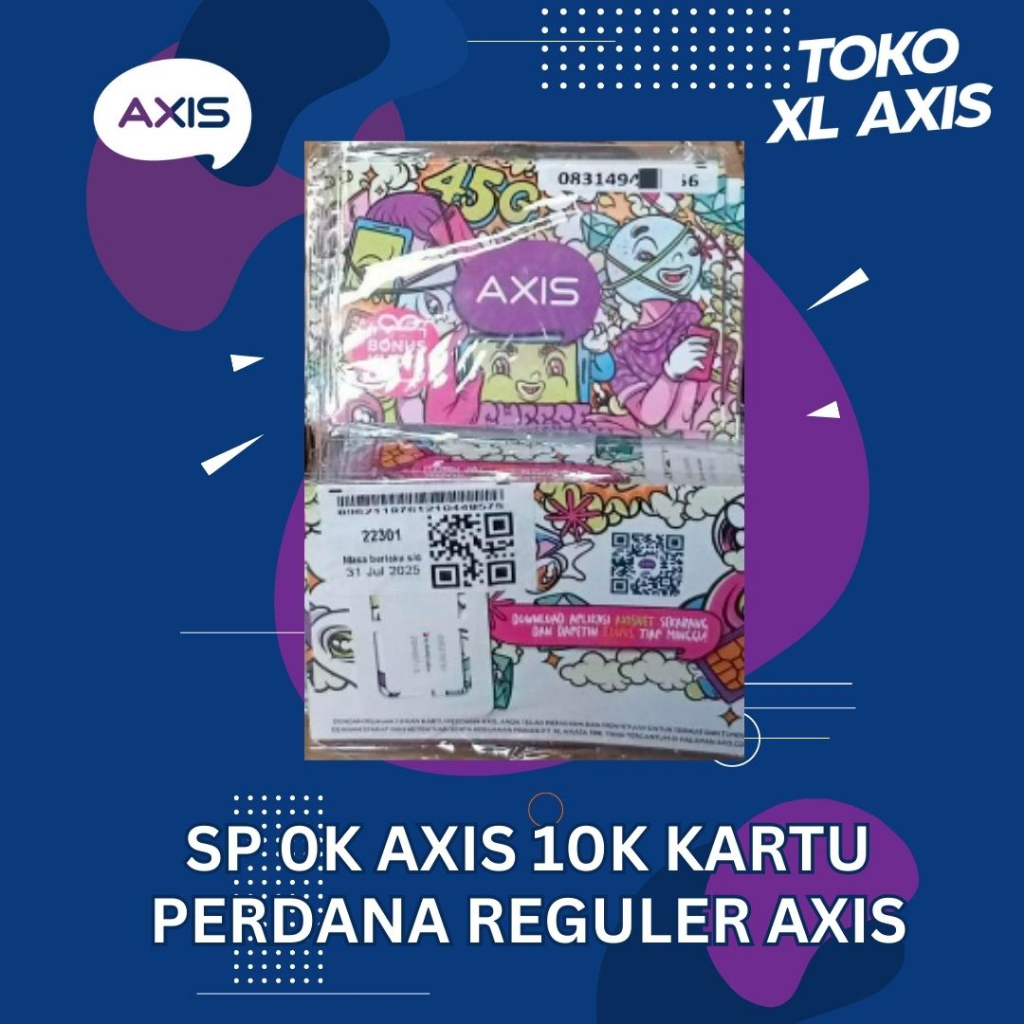 SP 0k Axis 10k Kartu Perdana Reguler Axis