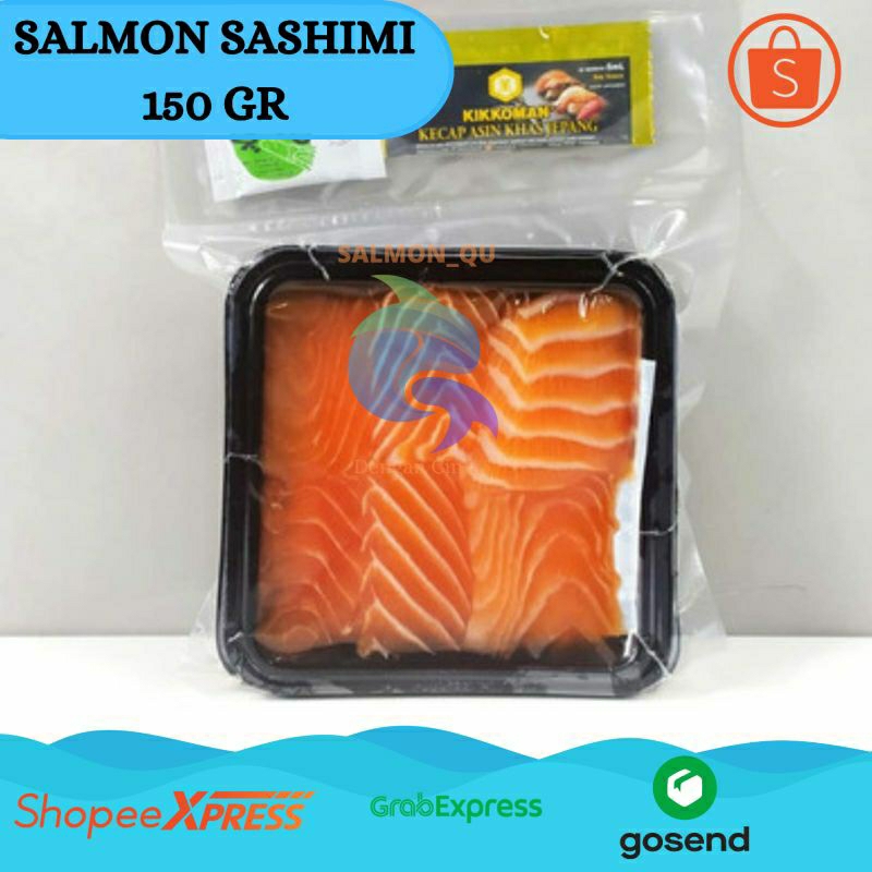 

Salmon Sashimi/Sashimi Fresh/ Sashimi Langsung Makan Free soyu dan wasabi/ 150 gr