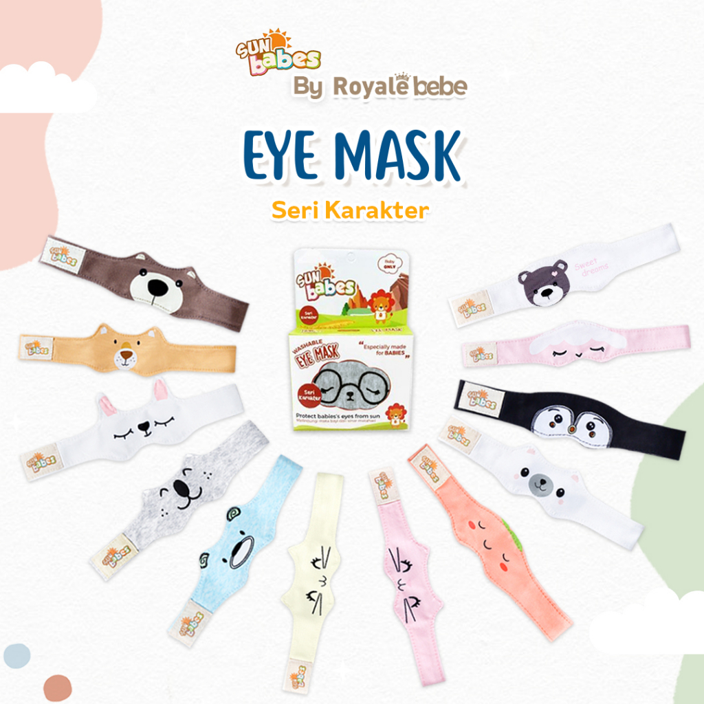 Sunbabes - Penutup Mata Bayi (EyeMask) Karakter