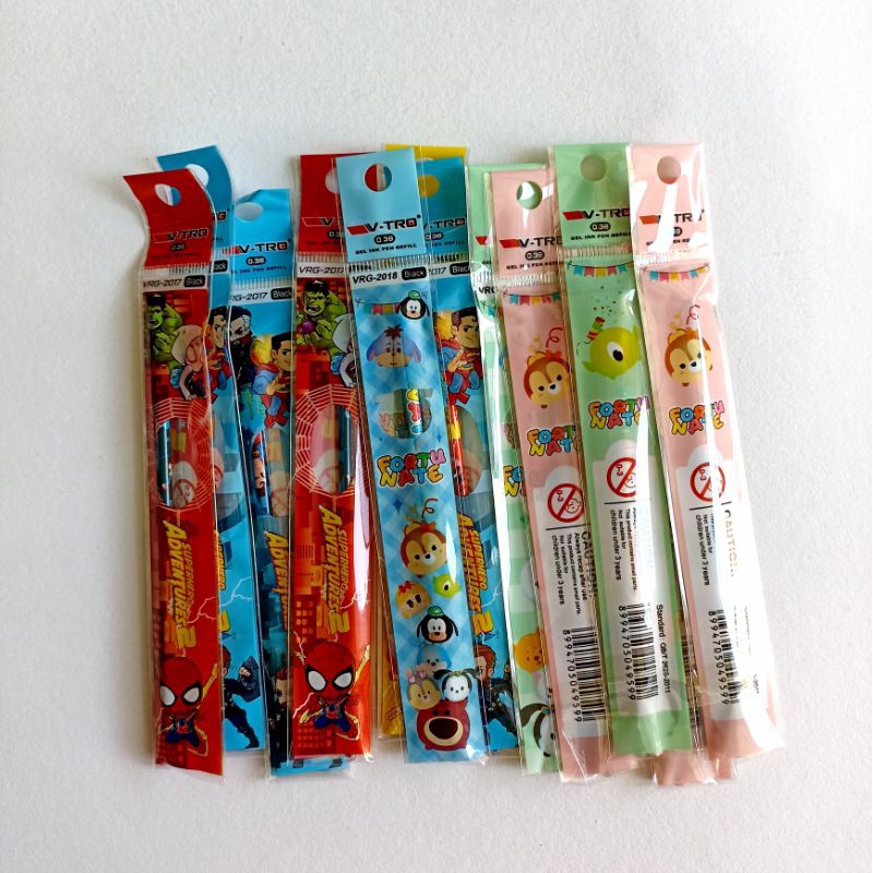

(Isi 20) Isi Ulang Pulpen Gel 0.38 mm | Refill Gel Ink Pen