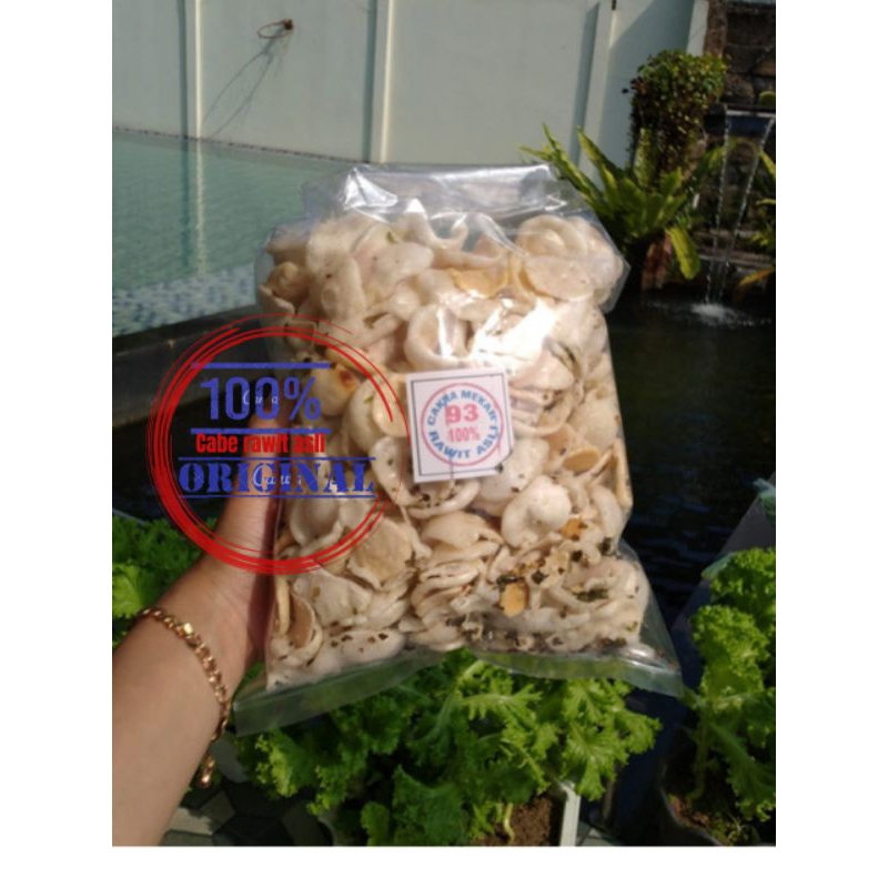 

kerupuk Seblak Kering cabe rawit ijo 250grm