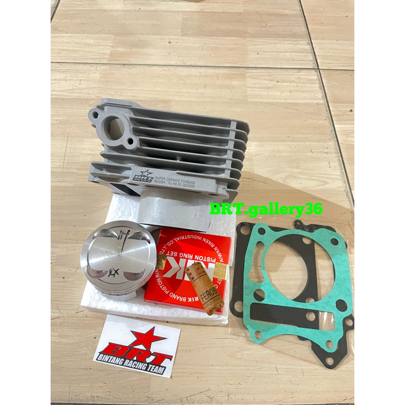 BLOK BRT CERAMIC + PISTON 66 satria FU RAIDER
