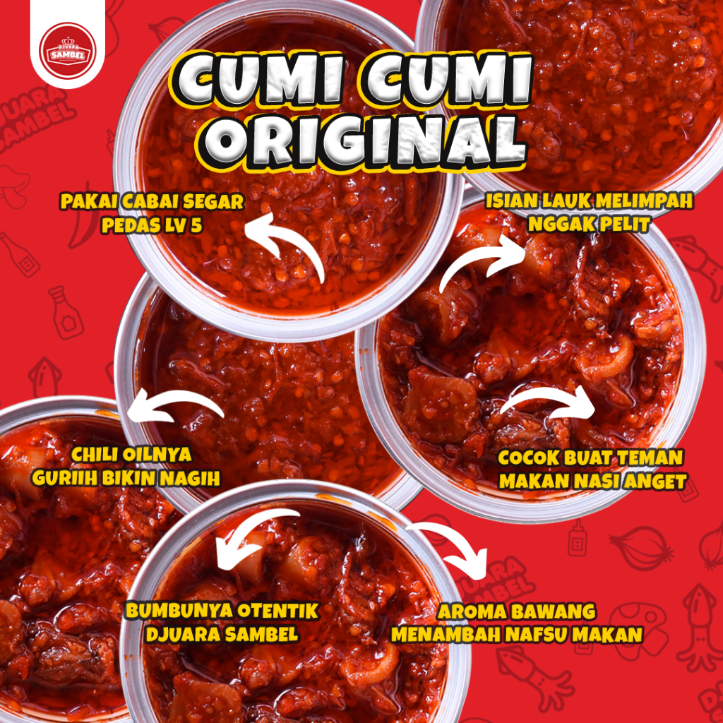 

Sambal Geprek Djuara Cumi - Cumi & Sambal Djuara Original / Sambal Cumi / Sambal Bawang