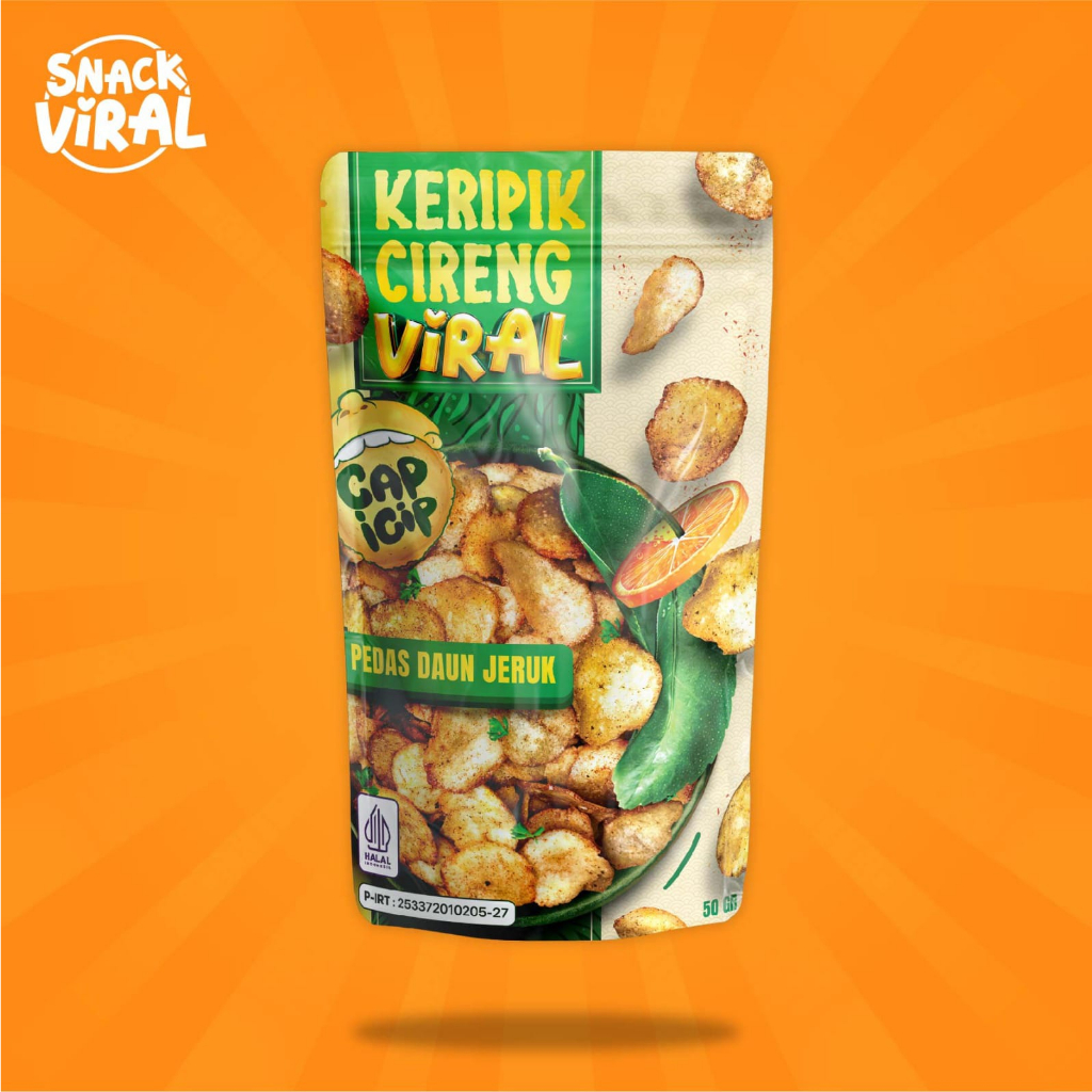 

Keripik Cireng Viral Rasa Pedas Daun Jeruk