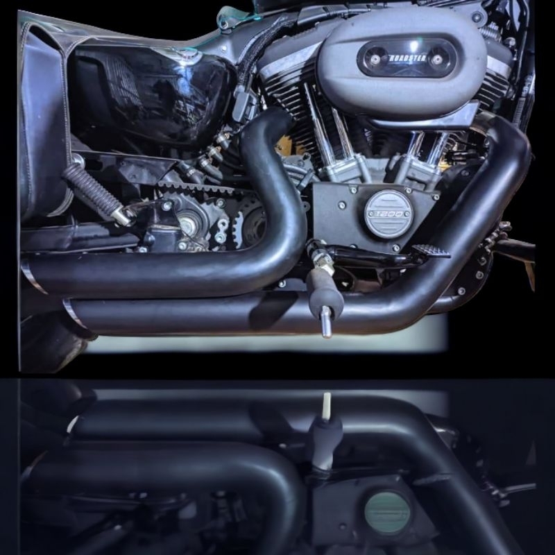 Sportster — Straight Pipe 2–2 · Black — foto 3