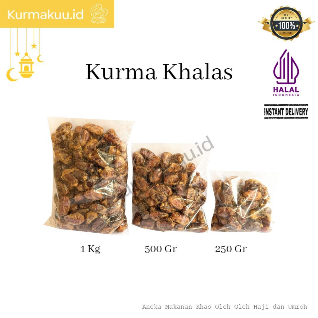 

Kurma Khalas sa'ad 1kg 500gr 250gr