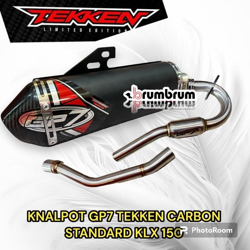 KNALPOT GP7 TEKKEN CARBON STANDART BLACK KLX 150
