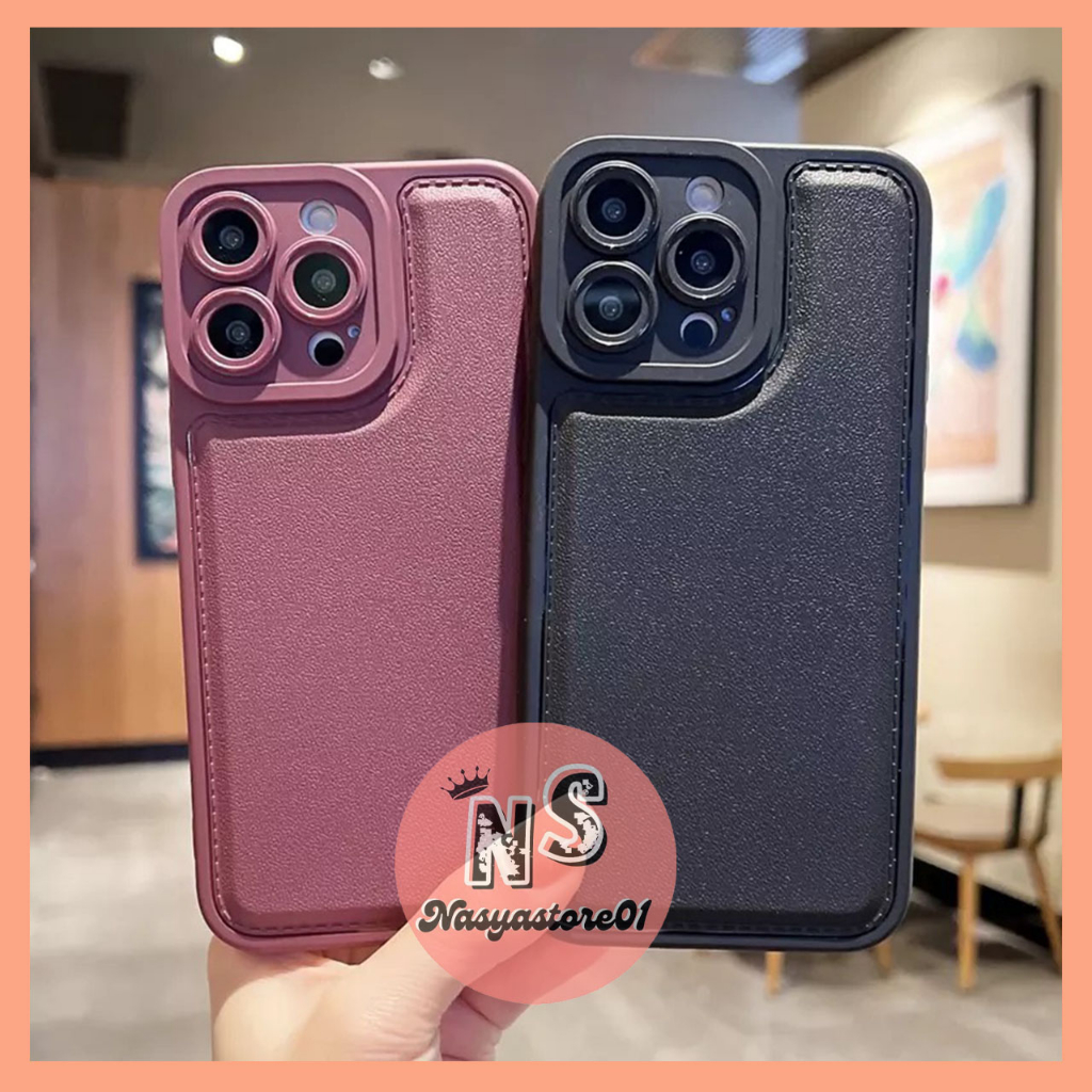 OPPO A77S - OPPO A57 4G NEW 2022 CASING LEATHER PRO SILIKON PREMIUM SOFTCASE