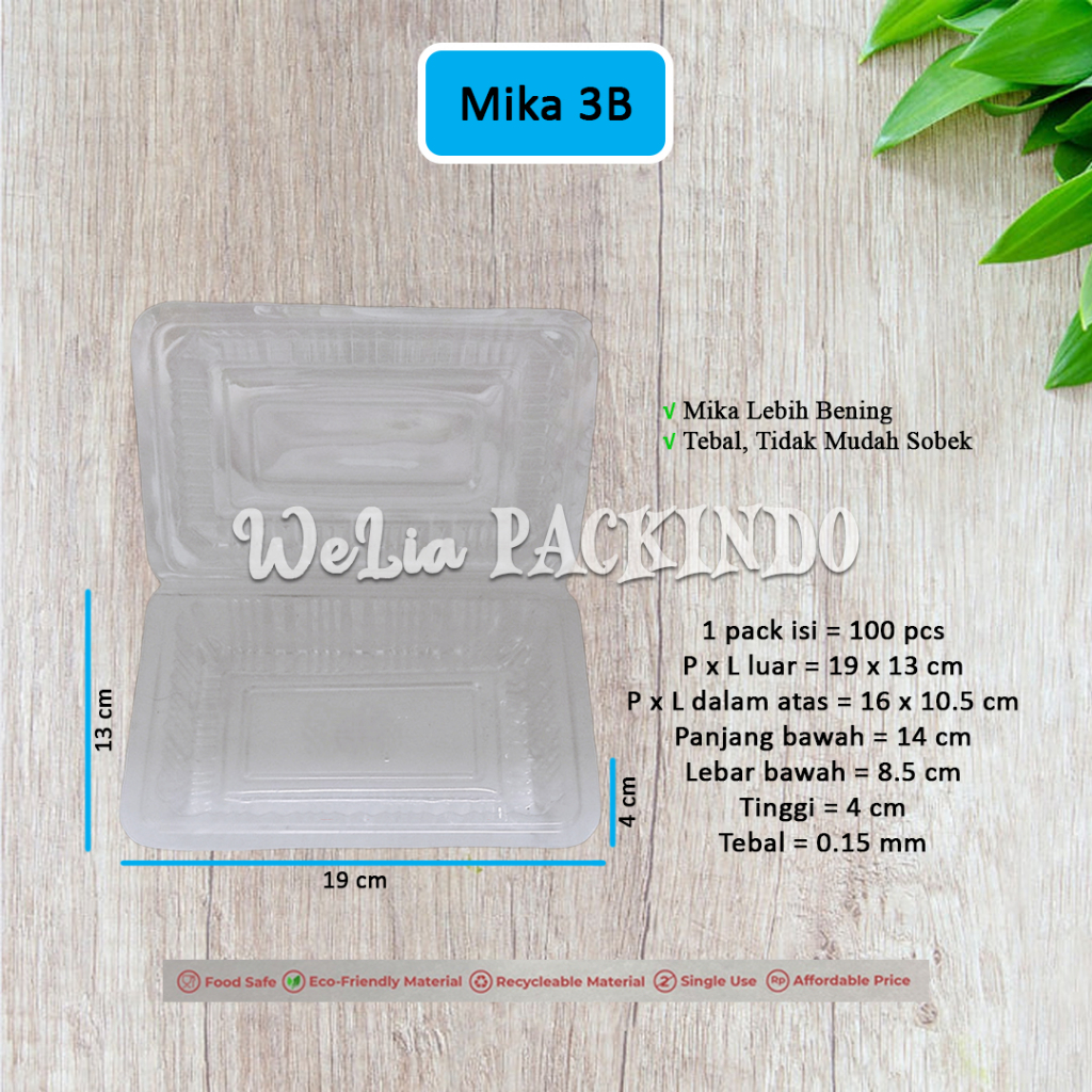 Mika Oripack 3B / Mika Kue / Mika Nasi / Mika Gorengan / Mika Snack / Mika Mie