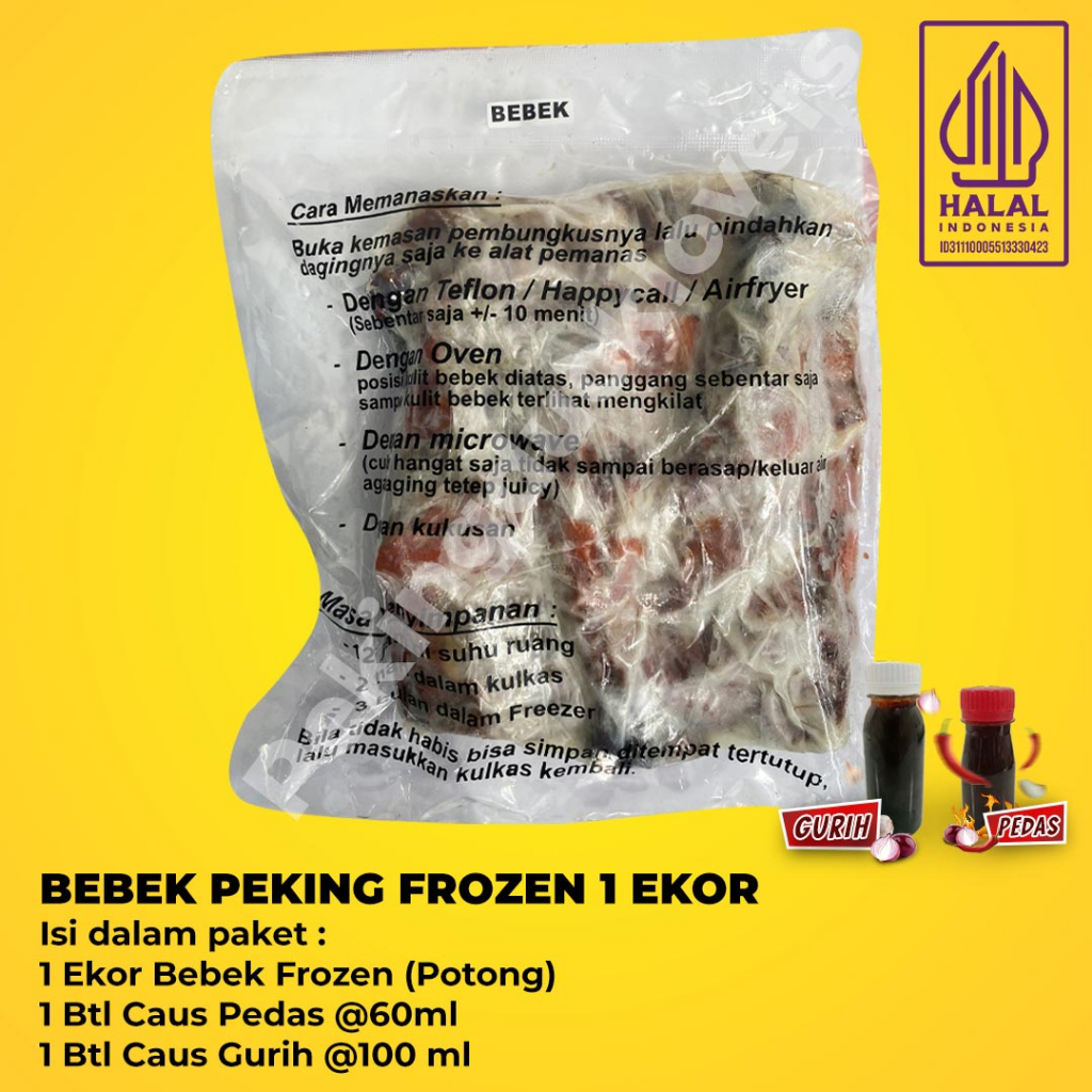 

BEBEK PEKING PANGGANG 1 EKOR FROZEN