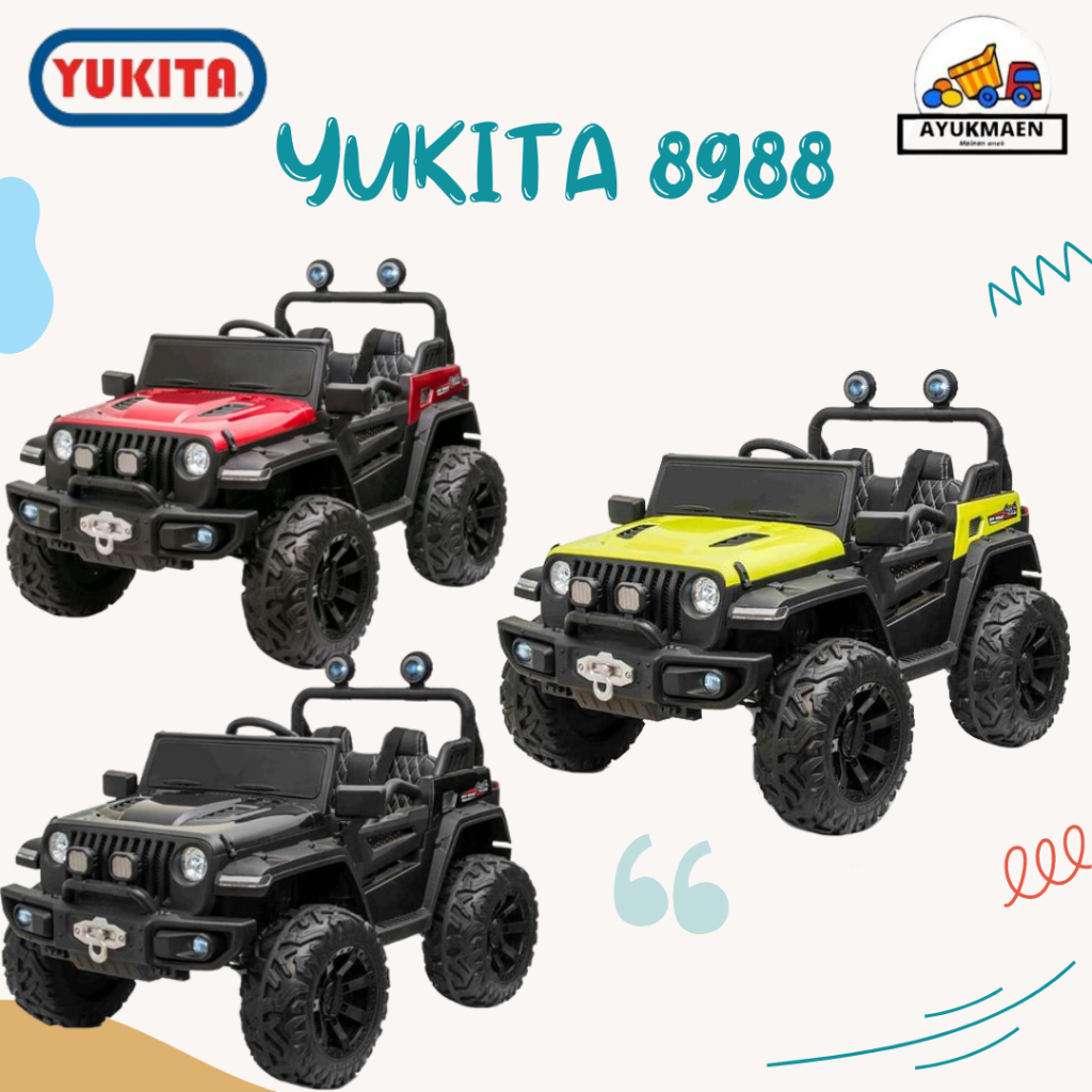 Maenan Mobilan Aki YUKITA DAKAR 8988 NONPAINT - Mainan Mobilan Aki