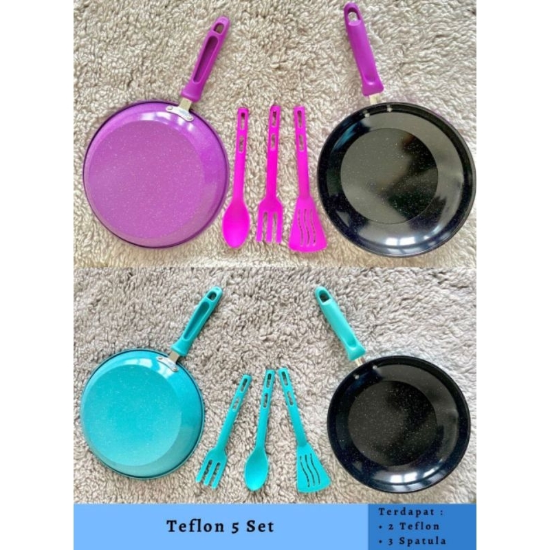 FRY PAN SET 5PCS SQRS Frypan teflon marble frypan set teflon marble teflon set isi 5 fry pan set 5pc