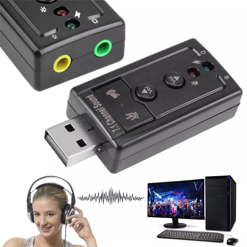 Sound Card USB Virtual Sound Card Adapter