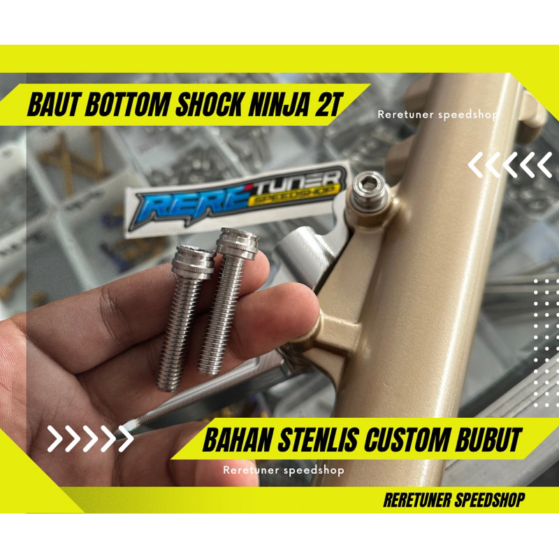 BAUT LBSTENLIS CUSTOM BOTTOM SHOK DEPAN NINJA SS BAUT STENLIS SHOCK DEPAN NINJA R BAU L STENLIS SEKO