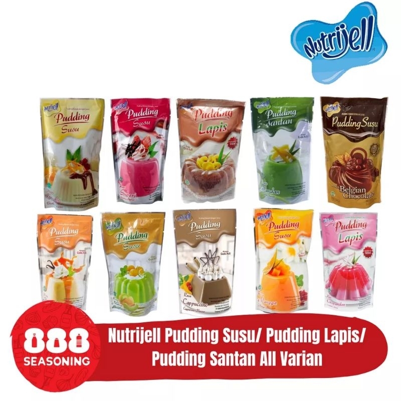 

Nutrijell Pudding Lapis/ Susu/ Santan All variant