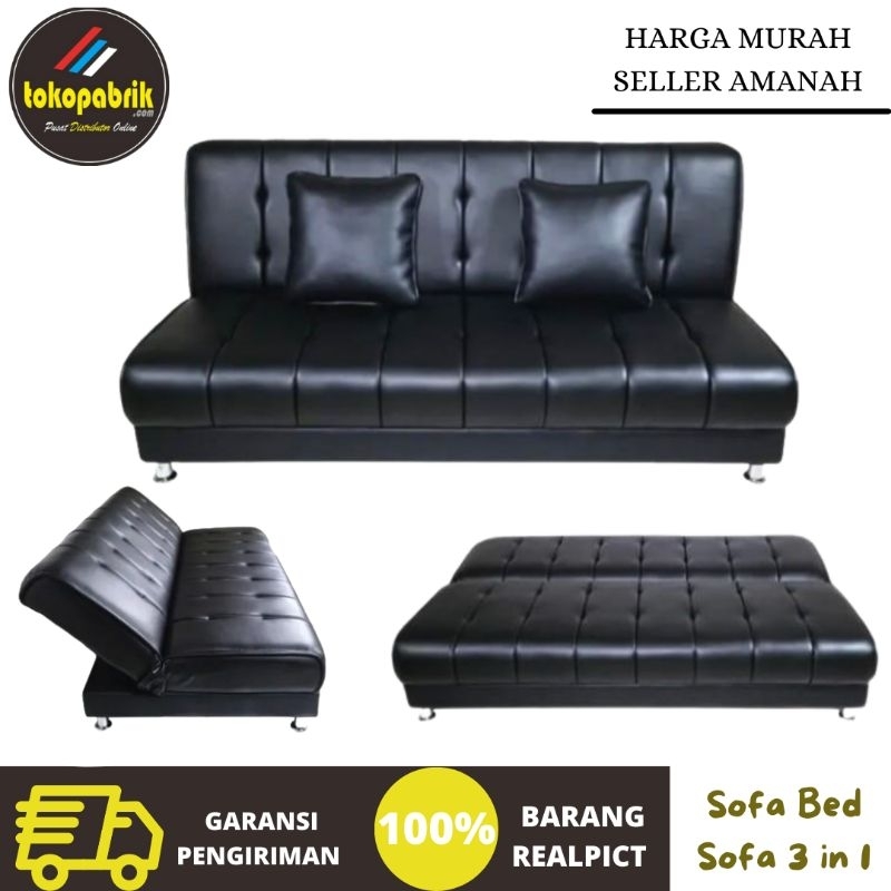 Sofa Bed Minimalis / Sofa 3 in 1 / Sofa Tamu / Sofabed Murah Subang Sumedang Indramayu Tasikmalaya C