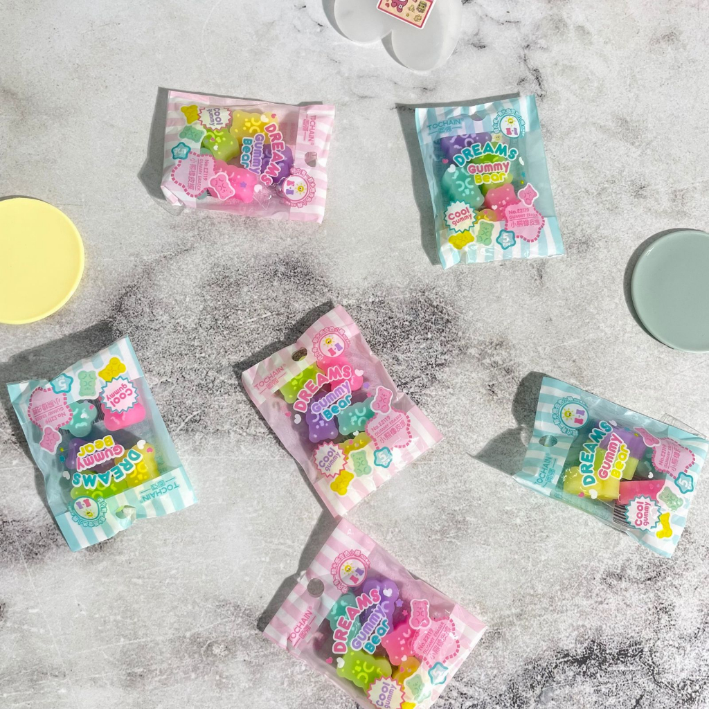 

Penghapus Pensil Dream Bentuk Gummy Bear - TOCHAIN E2119 - eraser pencil wangi lucu unik estetik