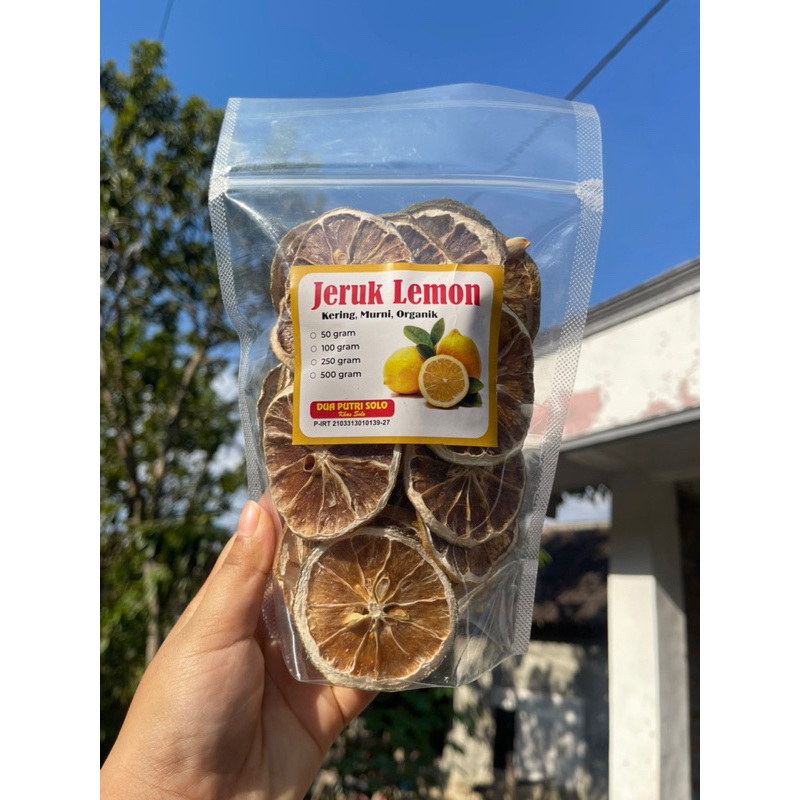 

JERUK LEMON KERING 100 Gram ( KERING , MURNI , ORGANIK )