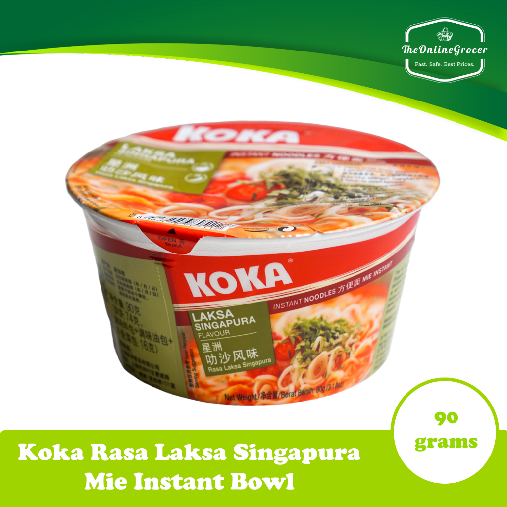 

Koka Instant Noodles Laksa Singapura Flavour Bowl 90gr