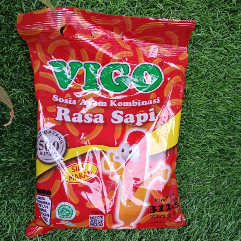 SOSIS VIGO SIAP MAKAN RASA SAPI KEMASAN 25PCS