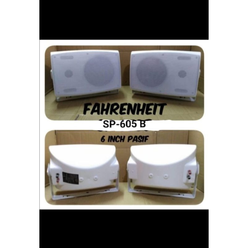 Speaker Pasif 6"inch Fahrenheit SP-605B Original -- Sepasang/2buah Speaker