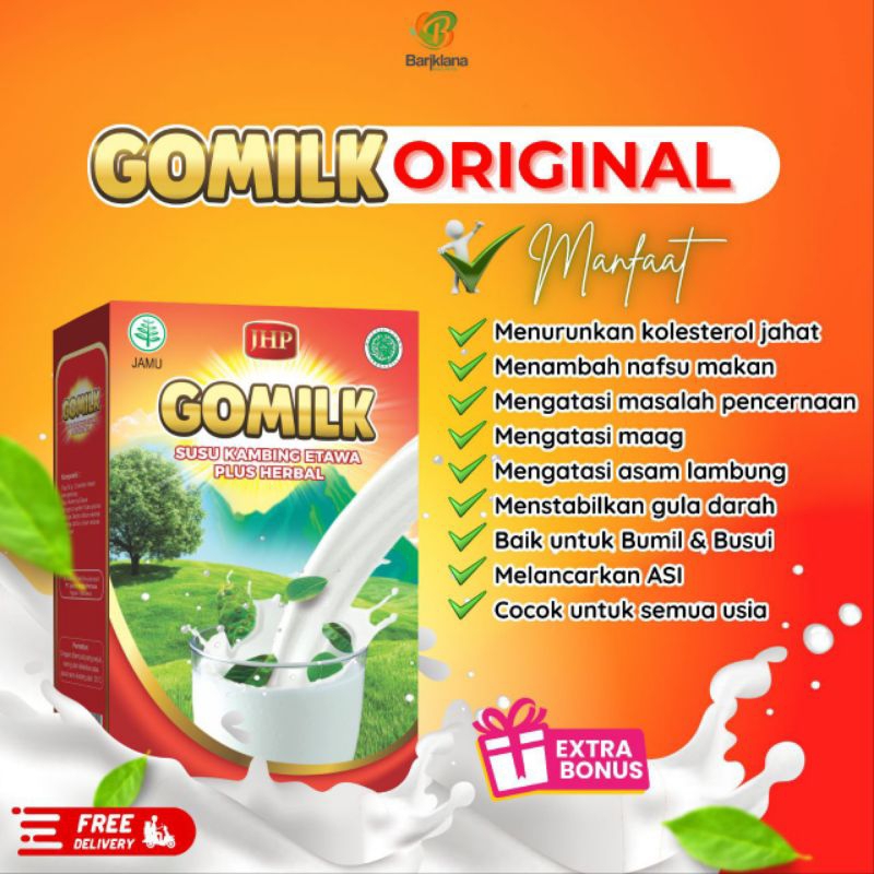 

GOMILK SUSU KAMBING ETAWA PLUS HERBAL RASA ORIGINAL | MENYEHATKAN SALURAN PERNAFASAN