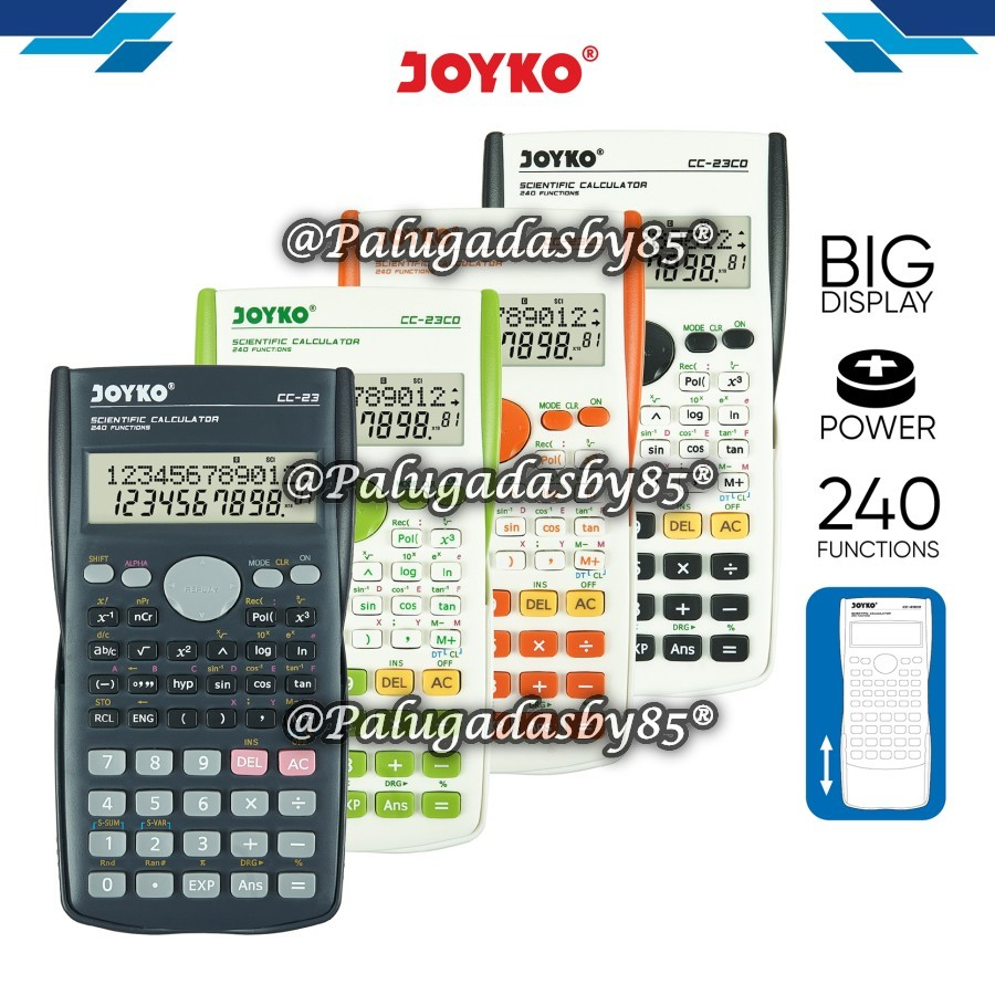 

(1 Biji) Kalkulator JOYKO CC-23CO Scientific / Calculator Joyko CC-23 Scientific 240 Functions