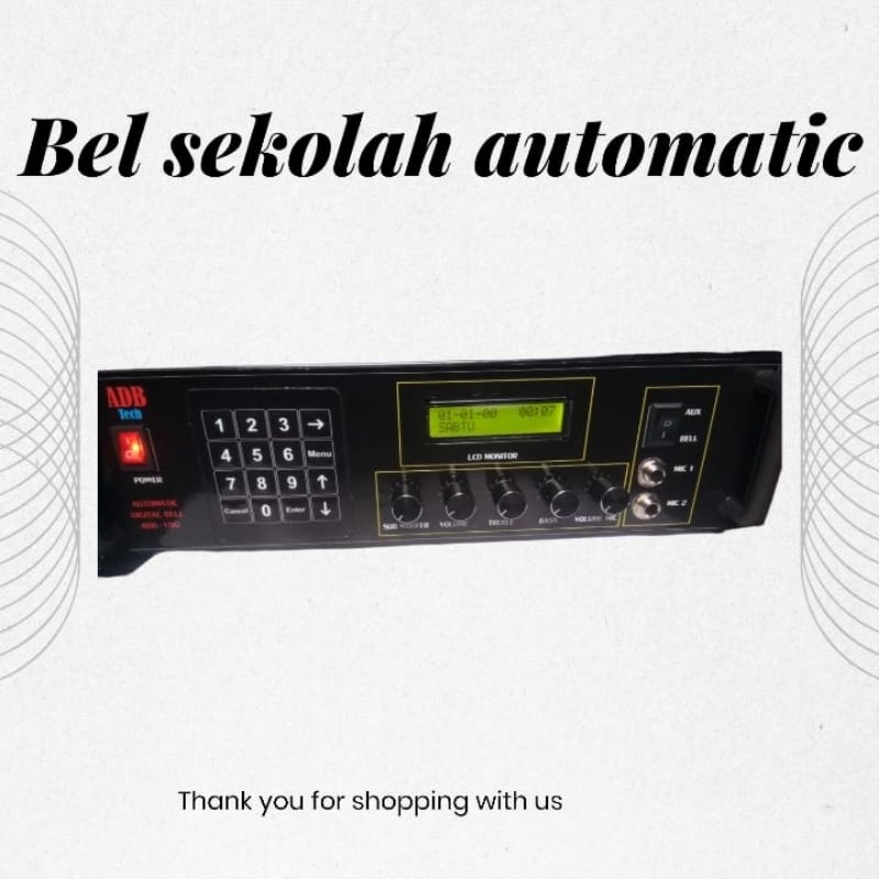Bell Sekolah automatic | Bel Sekolah Otomatis | Amplifier sekolah otomatis