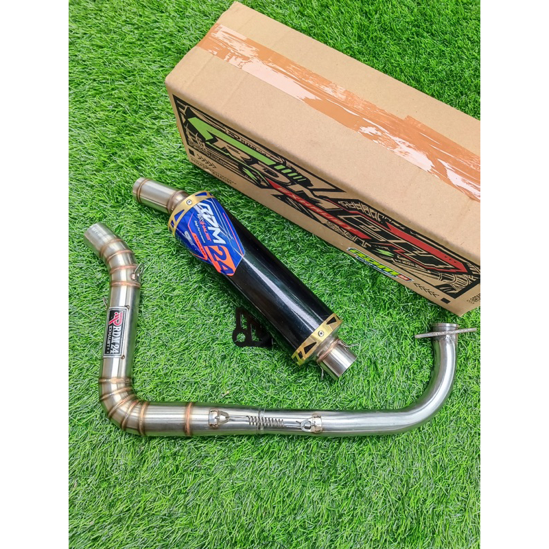 Knalpot Original RDM24 Samlong Type RSthree Black Powder Cotting Inlet 38,45,50 NMAX Aerox Pcx Beat 