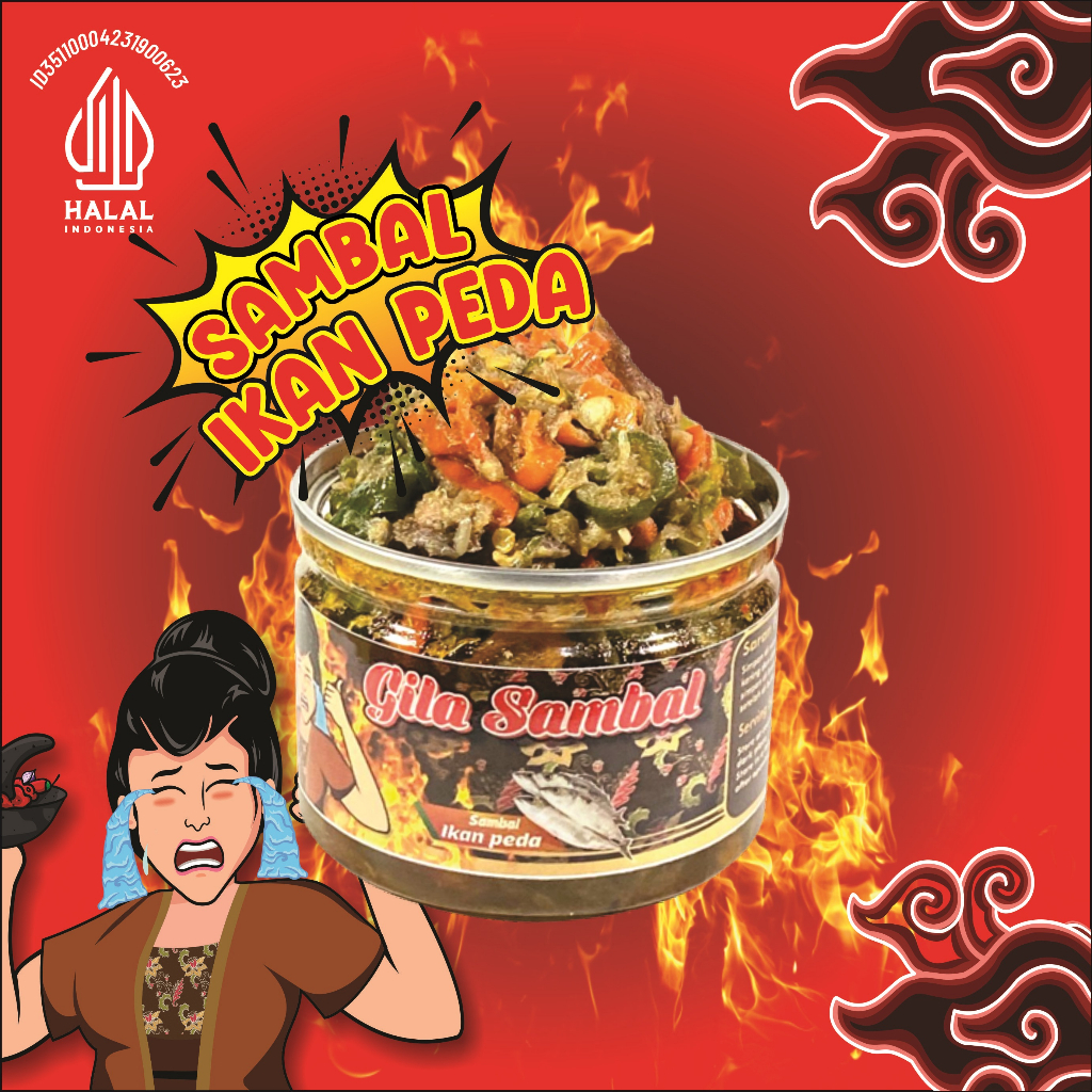 

Sambal Olahan Gila Pedas Ikan Peda Extrime / Sambel Makanan Homemade Kemasan Tradisional (HOT, Guriih , Lezat dan Enak)
